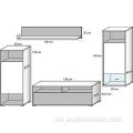 Hängende Regale Standregal TV-Ständer-Set